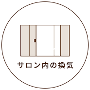 サロン内の換気